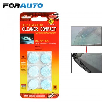 FORAUTO 6pcs/pack Car Auto Window Cleaning Car Windshield Cleaning Solid Wiper Fine Seminoma Wiper Glass Cleaner Car-styling