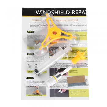 DIY Car Tools Car Glass Repair Tool Auto Glass Windshield Windscreen Instrument Repair Kit DIY Glass Repair Tool Sets Wholesale