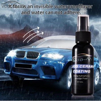50mL Car Auto Windscreen Windshield Cleaning Washing Coating Window Glass Rain Water Repellent Hydrophobic Sprayer with Towel