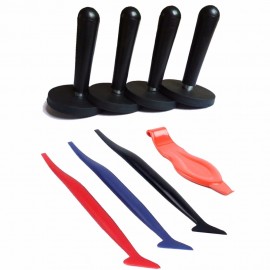 CNGZSY Car Wrapping Installation Tools Kit New Arrival Long Squeegee Powerful Magnet Holders Carbon Fiber Vinyl Film Scraper K86