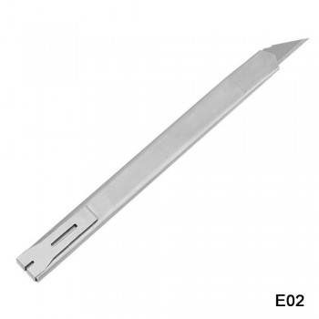 CNGZSY 2PCS Mini Art Utility Knives 20PCS Stainless Steel Blades DIY Knife Vinyl Film Cutter Car Wrapping Cut Tools 2E02+2E03
