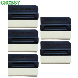 CNGZSY 5pcs Wool Magnetic Squeegee Car Solar Foil Protection Film Air Bubble Remover Scraper Auto Covers Sticker Wrap Tools 5A09