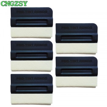 CNGZSY 5pcs Wool Magnetic Squeegee Car Solar Foil Protection Film Air Bubble Remover Scraper Auto Covers Sticker Wrap Tools 5A09
