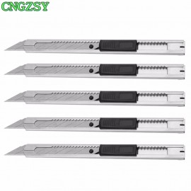 CNGZSY 5PCS DIY Art Knife Snap Off Mini Utility Knife 30 Degree Sharp Blade Opener Car Film Paper Cutter Vinyl Cutting Tool 5E02