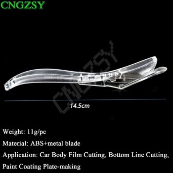 5pcs Transparent Vehicle Film Sticker Cut Knife Safe Wrap Vinyl Cutter Backpaper Slitter Car Styling Tint DIY Cutting Tools 5E20