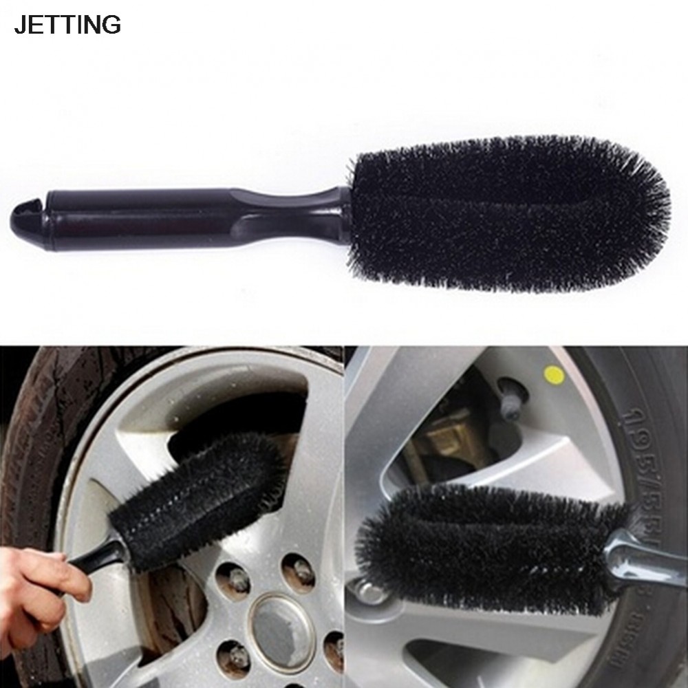 1pc Truck Car Motorcycle Wheel Tire Rim Scrub Brush Hub Clean Wash Useful Brush Car Truck Motorcycle Bike Washing Cleaning Tool