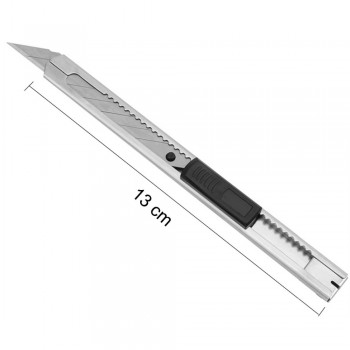 CNGZSY 10pcs 30 Degree Stainless Steel Blades 1pc Sharp Pocket Mini Auto-lock Utility Knife Diy Vinyl Wrap Art Cutter 2E02+E03