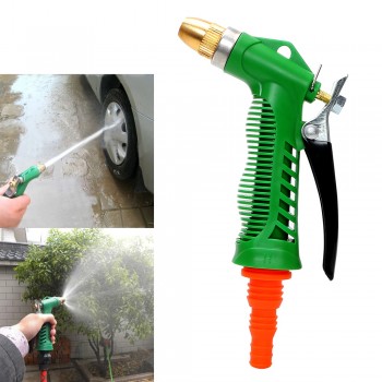 Copper Washer Gun Nozzle Durable Garden Tools Household Garden Car Wash Water Gun Tornador Adjustable Pressure Water Gun Hot