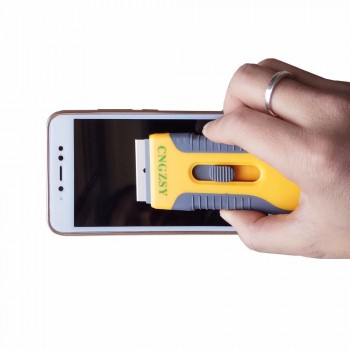 CNGZSY Razor Blade Scraper Retractable Safety Squeegee Vinyl Sticker Glue Cleaner Window Ceramic Oven Tinting Glass Tool E16+30M