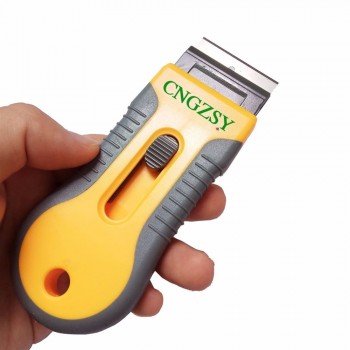 CNGZSY Razor Blade Scraper Retractable Safety Squeegee Vinyl Sticker Glue Cleaner Window Ceramic Oven Tinting Glass Tool E16+30M