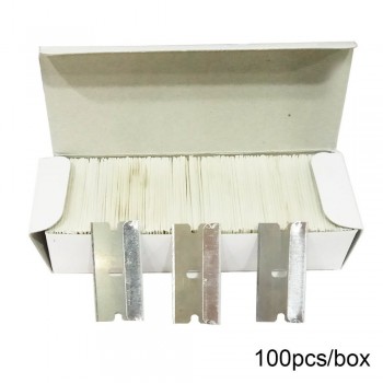 1pc Razor Triumph Scraper amp; 100pcs Spare Double Edged Razor Blades For Car Wrapping Window Tint Glue Sticker remove squeegee K03