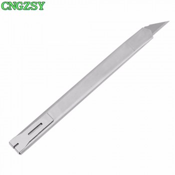 CNGZSY Utility Knife 30 Degree Blades Office Stationery Auto-lock Art Cutter Knife Metal Mini Portable Paper Slitter 2E02+2E03