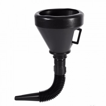 2 in 1 Plastic Funnel Can Spout For Oil Water Fuel Petrol Diesel Gasoline Universal For Auto Car Motorcycle Bike Truck ATV RV