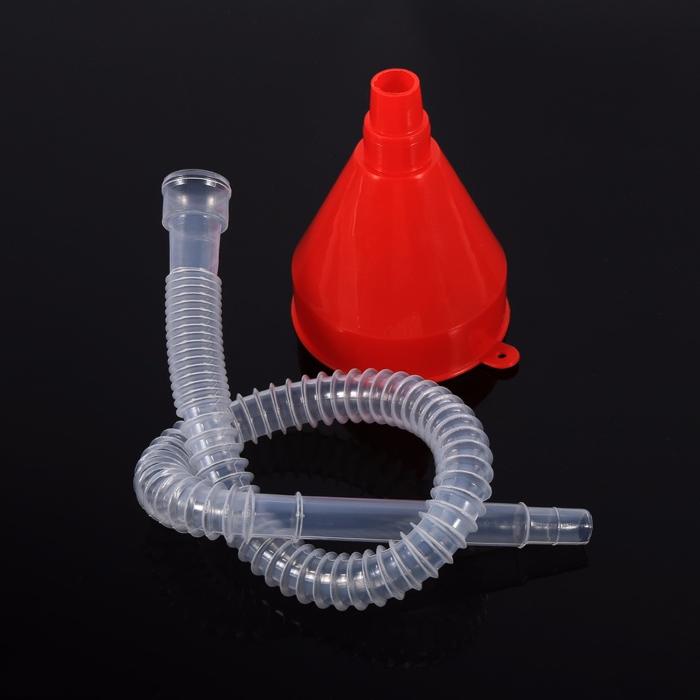 Plastic Filling Funnel with Soft Pipe Spout Pour Oil Tool Petrol Diesel Car Styling for Car Motorcycle Truck Vehicle Universal