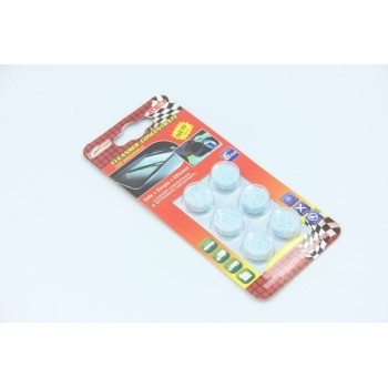 6 Pcs Window Cleaning Tablets Car Windshield Glass Washer Cleaner Compact Effervescent Tablets Detergent 6 pcs=24L Glass Water
