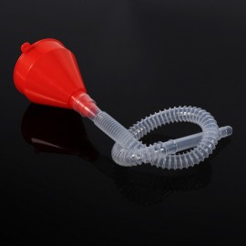 Vehicle Plastic Filling Funnel with Soft Pipe Spout Pour Oil Water Fuel Petrol Diesel Gasoline Universal for Car Motorcycle ATV