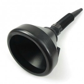 Black Plastic Car Funnel Gasoline Funnel With Mesh Filter Soft Spout Pipe For Fuel Diesel