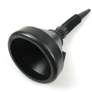 Black Plastic Car Funnel Gasoline Funnel With Mesh Filter Soft Spout Pipe For Fuel Diesel