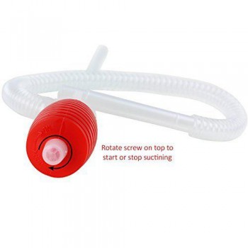 LumiParty Hand Manual Gas Oil Water Liquid Transfer Pump Siphon Hose for Car Motorcyle Truck Car Liquid Pump Transfer Pump r30