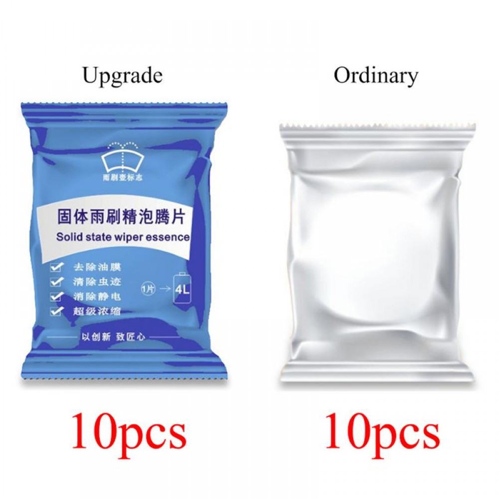 10PCS Car Solid Wiper Cleaner Effervescent Tablet Cleaner Car Auto Window Cleaning Windshield Glass Cleaner