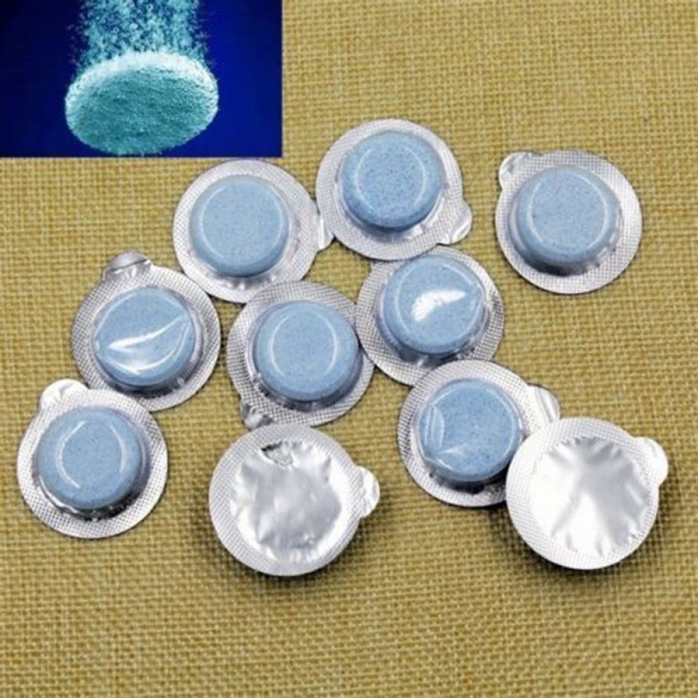 10pcs Windscreen Cleaner Effervescent Tablets Car Glass Wash Cleaning Agent Pill