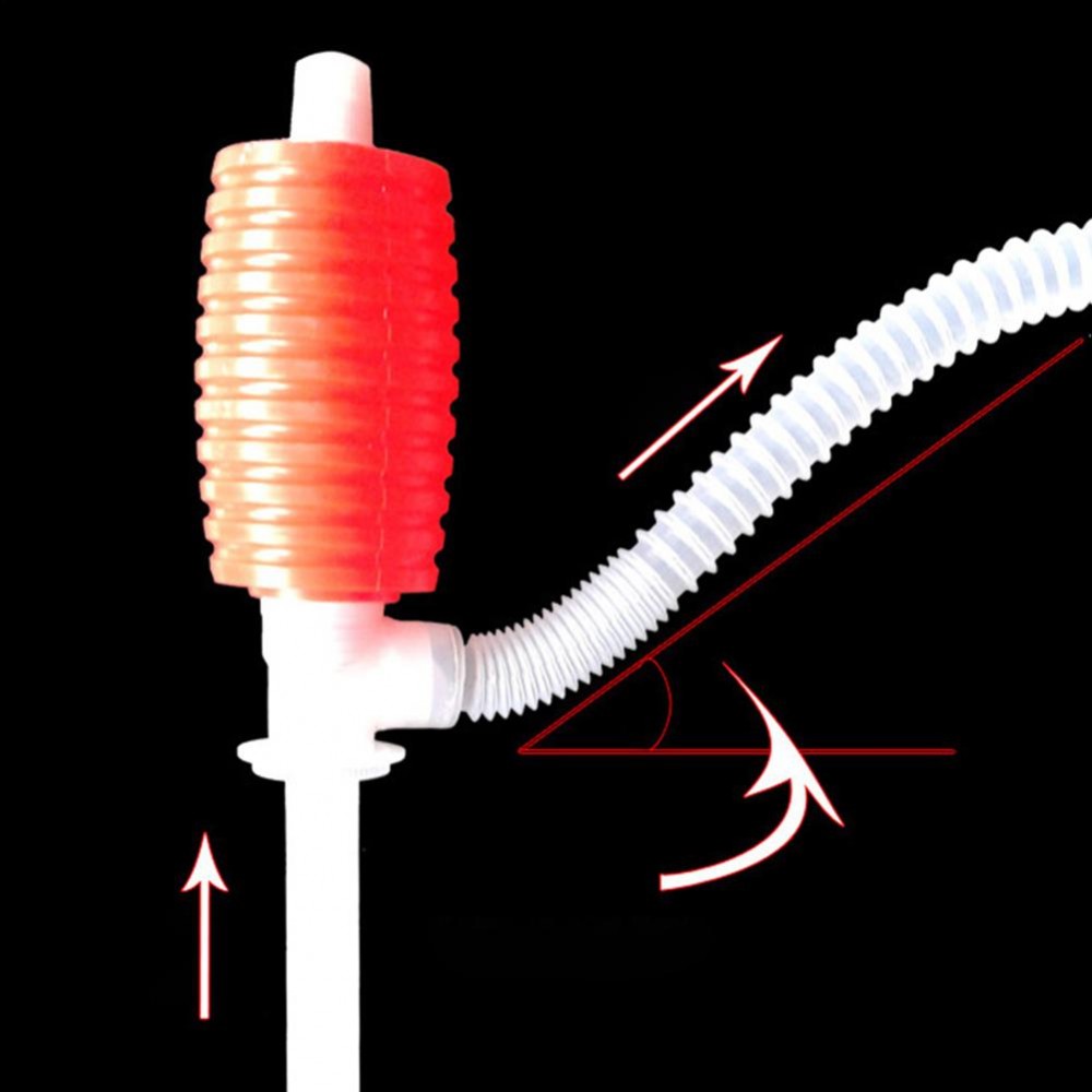 LumiParty Portable Car Manual Hand Siphon Pump Manual Hand Siphon Pump Hose Vehicles Hose Gas Oil Liquid Syphon Transfer Pumpr30