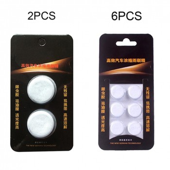 2Pcs/6Pcs Car Solid Wiper Cleaner Effervescent Tablet Cleaner Car Auto Window Cleaning Windshield Glass Cleaner
