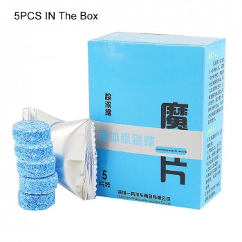 5Pcs/Pack Car Solid Wiper Cleaner Effervescent Tablet Cleaner Car Auto Window Cleaning Windshield Glass Cleaner
