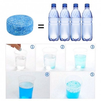 5Pcs/Pack Car Solid Wiper Cleaner Effervescent Tablet Cleaner Car Auto Window Cleaning Windshield Glass Cleaner