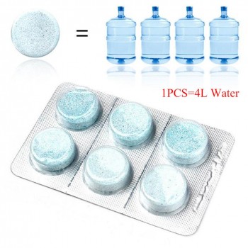 6Pcs/Pack Car Solid Wiper Cleaner Effervescent Tablet Cleaner Car Auto Window Cleaning Windshield Glass Cleaner