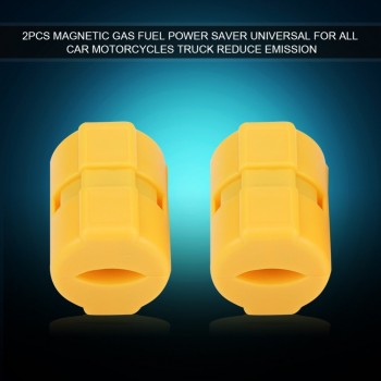 Magnetic Fuel Saver 2pcs Magnetic Gas Fuel Power Saver Universal for All Car SUV Truck ATV Motorcycles Boats Reduce Emission