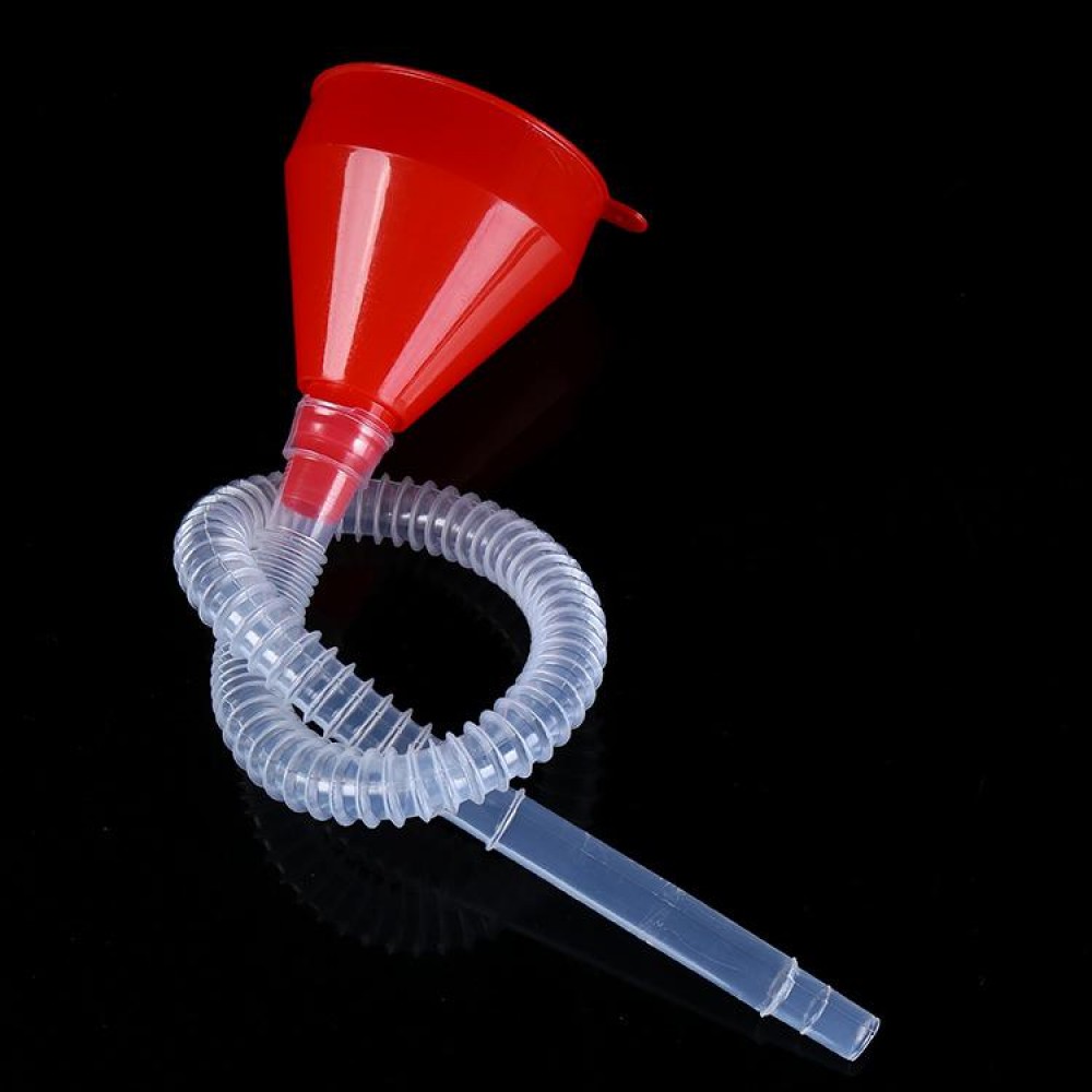 LumiParty Car Motorcycle Truck Vehicle Plastic Filling Funnel with Soft Pipe Spout Pour Oil Tool Funnel with Soft Pipe r30