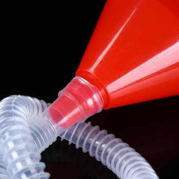 LumiParty Car Motorcycle Truck Vehicle Plastic Filling Funnel with Soft Pipe Spout Pour Oil Tool Funnel with Soft Pipe r30