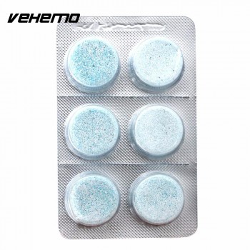 Vehemo 6 Pcs/Pack Auto Windscreen Cleaner Car Cleaning Solid Wiper Fine Agent Pills Effervescent Tablets Glass Water Seminoma