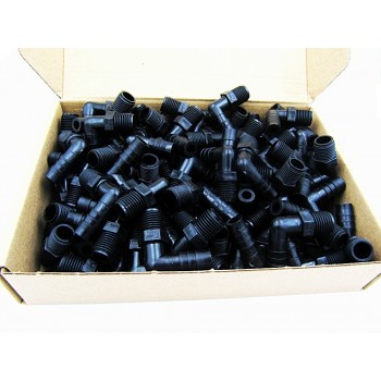 Free Shipping!! Clearance Sale 100pcs package of OGO Black Elbow NPT 1/4 * 3/8 Tube bar.