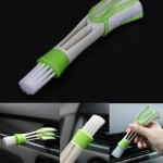 VODOOL Portable Double Ended Car Air Conditioner Vent Slit Cleaner Brush Instrumentation Dusting Blinds Keyboard Cleaning Brush