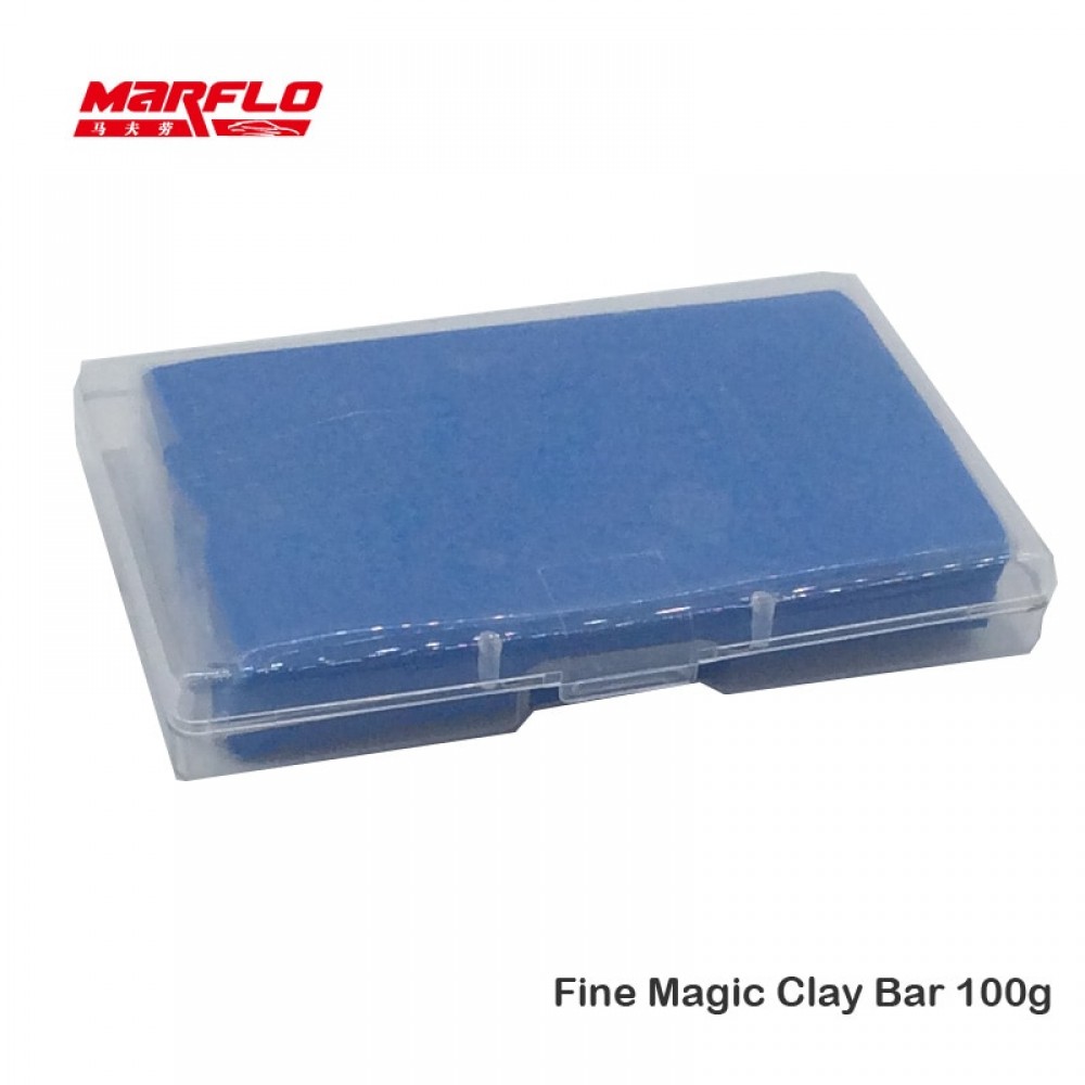 Magic Clay Bar Fine 100g with PP box Super Car Cleaning Detailing Care Wash Before Wax Applicator Marflo Brilliatech