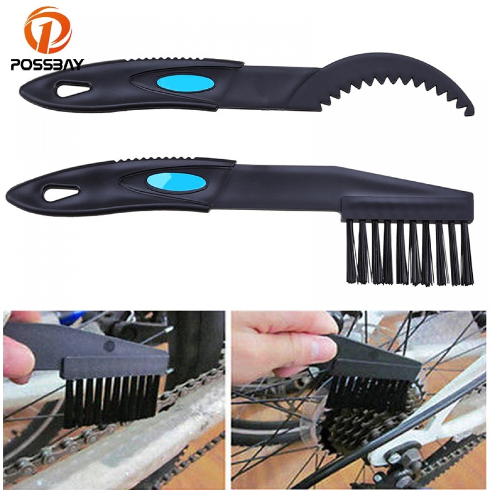 1Set Gear Grunge Brush Cleaner Chain Wheel Flywheel Bicycle Crankset Clean Brush Motorcycle Cycling Bicycle Bike Chain Cleaners