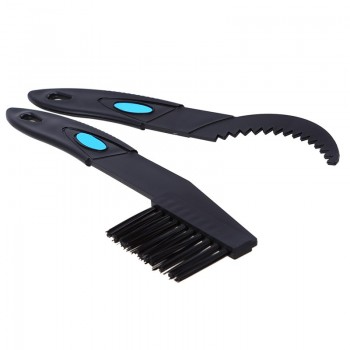 1Set Gear Grunge Brush Cleaner Chain Wheel Flywheel Bicycle Crankset Clean Brush Motorcycle Cycling Bicycle Bike Chain Cleaners