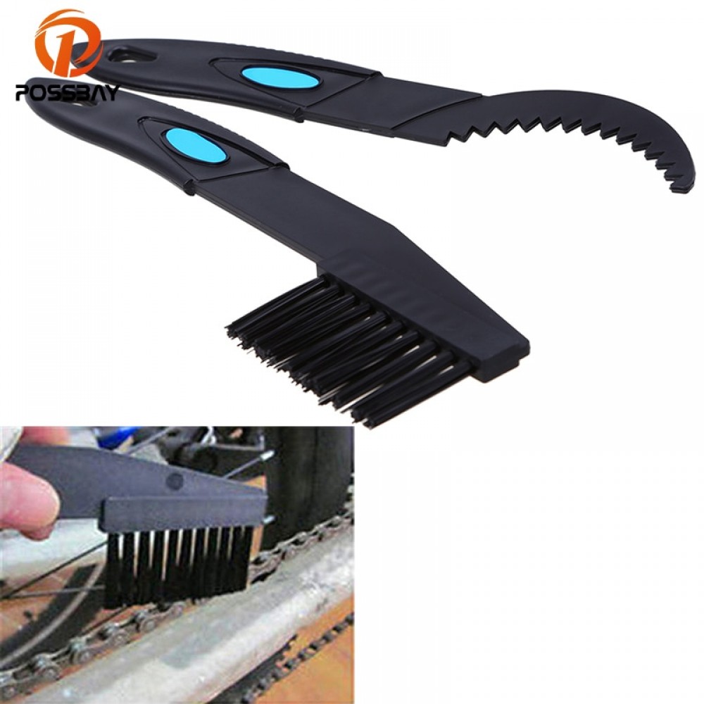 POSSBAY Motorcycle Bicycle Chain Wheel Cleaning Brush Wash Flywheel Cleaner Tool Gear Brush Chain Wheel Flywheel Cleaning Brush