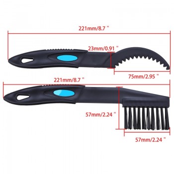 POSSBAY Motorcycle Bicycle Chain Wheel Cleaning Brush Wash Flywheel Cleaner Tool Gear Brush Chain Wheel Flywheel Cleaning Brush