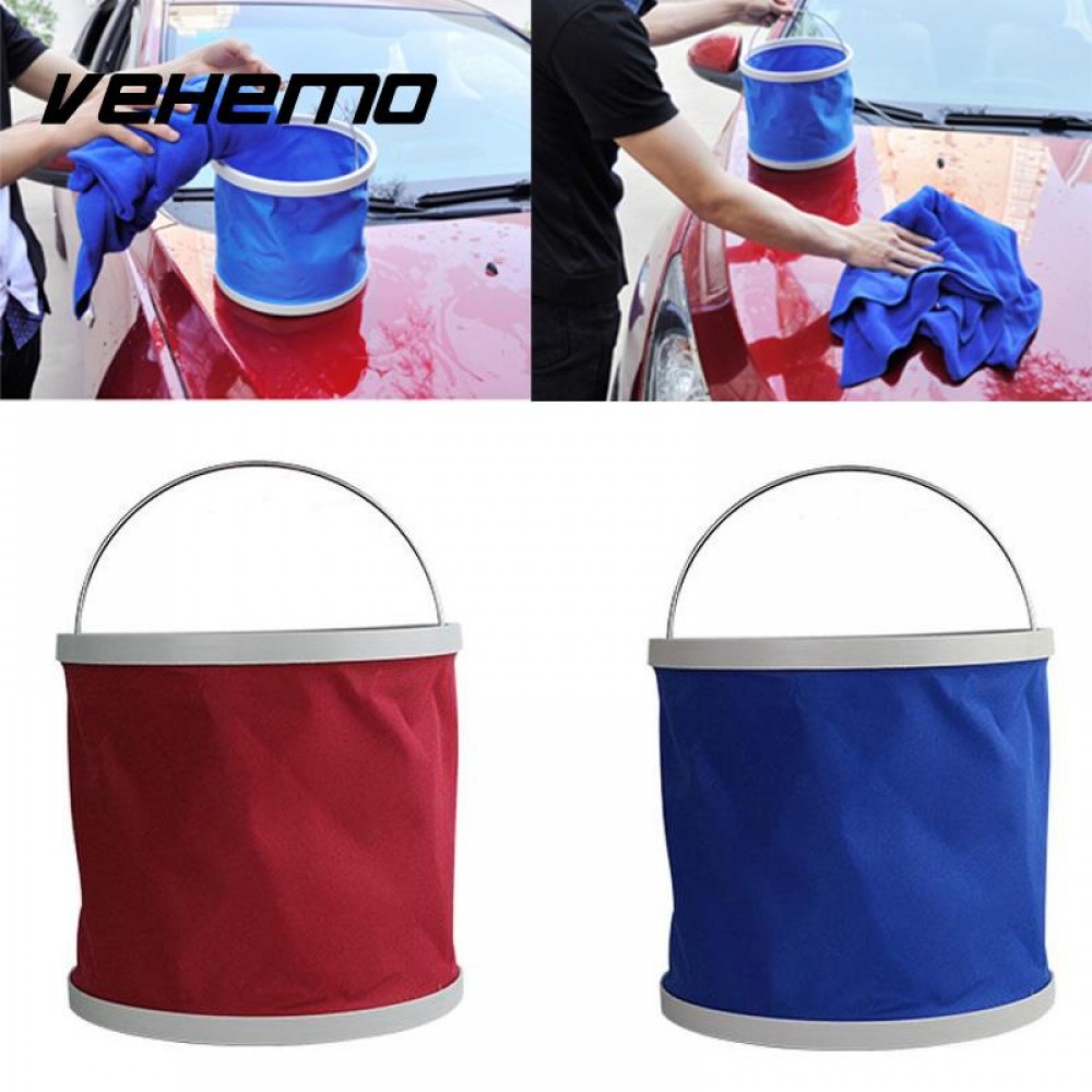 Vehemo Outdoor Fishing Caravan Foldable Folding Bucket Car Washing Barrel Tank