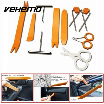 VEHEMO 12Pcs/set Portable Vehicle Car Auto Panel Audio Refit Trim Removal Tools Kits Car Accessories Pry Refitting Tools