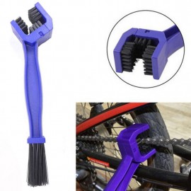 Dongzhen Motorcycle Bike Chain Cleaning Brush Cycling Brake Dirt Remover Tool Tire Maintenance Cleaning Brush Blue 1pcs