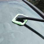 BU-Bauty Window Windshield Wiper Cloth Clean Tool Washable Shine Handy Microfiber Auto Window Cleaner Long Handle Car Wash Brush