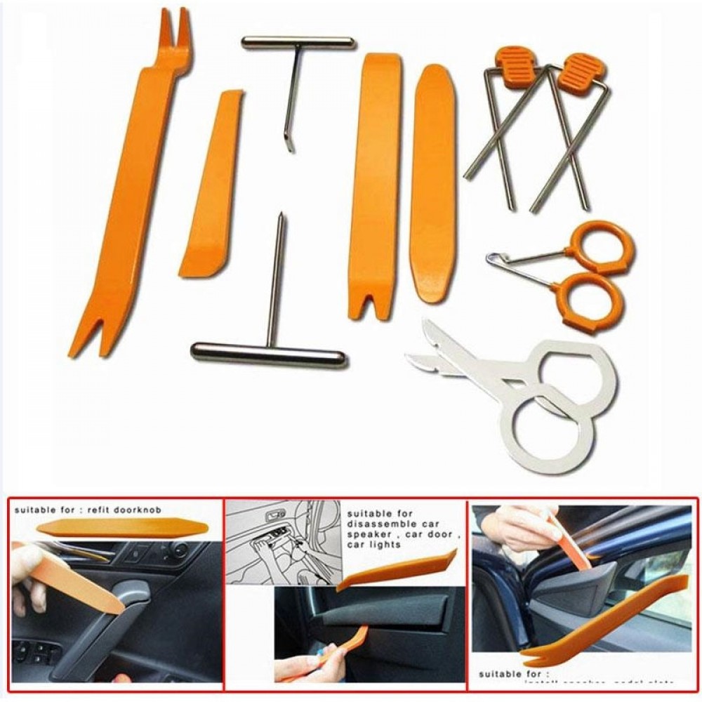 Vehemo 12Pcs/set Portable Vehicle Car Panel Audio Removal Tools Set Refitting