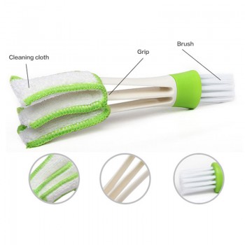 Vehemo Car Dashboard Vent Cleaner PC Computer Keyboard Air Outlet Dust Cleaning Brush