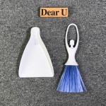 Car Universal 2 in 1 Mini Portable Cleaning Brush Clean Tool Dashboard Outlet Vent Flow Air Conditioner Set For Audi VW Toyota