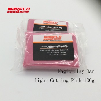 Marflo 5pcs/lot Magic Clay Bar Light Cutting Grade Pink 200g Auto Car Paint Care Cleaning Detailing Washing Before Car Styling