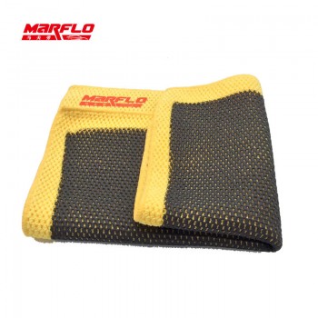 Marflo Car Wash Magic Clay Bar Towel Cloth Microfiber Yellow King Grade Auto Care Detail Bar Clean Paint Brilliatech